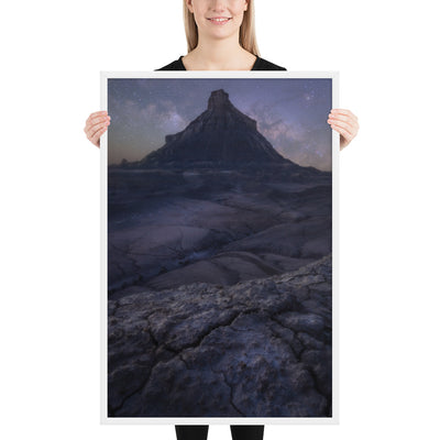 Factory Butte Night Framed Matte