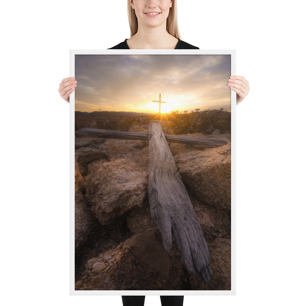 Terlingua Cemetery Sunset Framed Matte