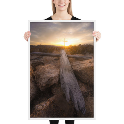 Terlingua Cemetery Sunset Framed Matte
