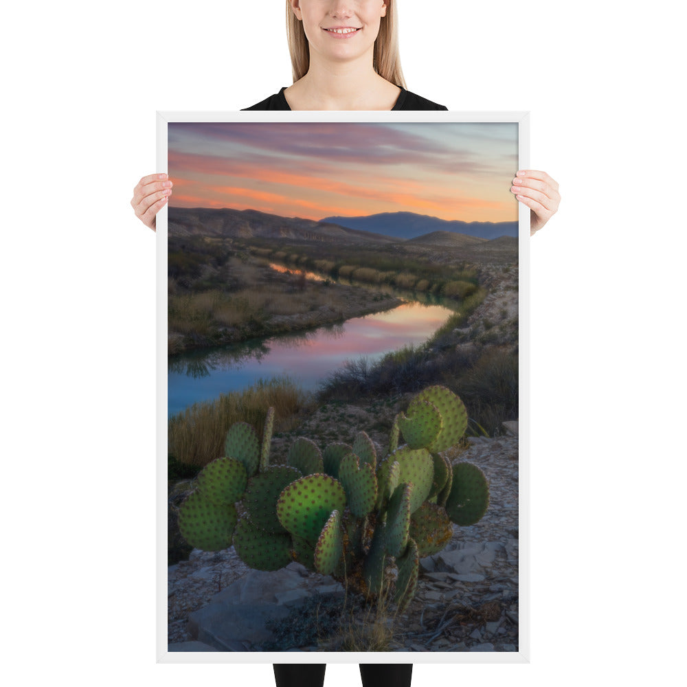 Rio Grande Sunset Framed Matte