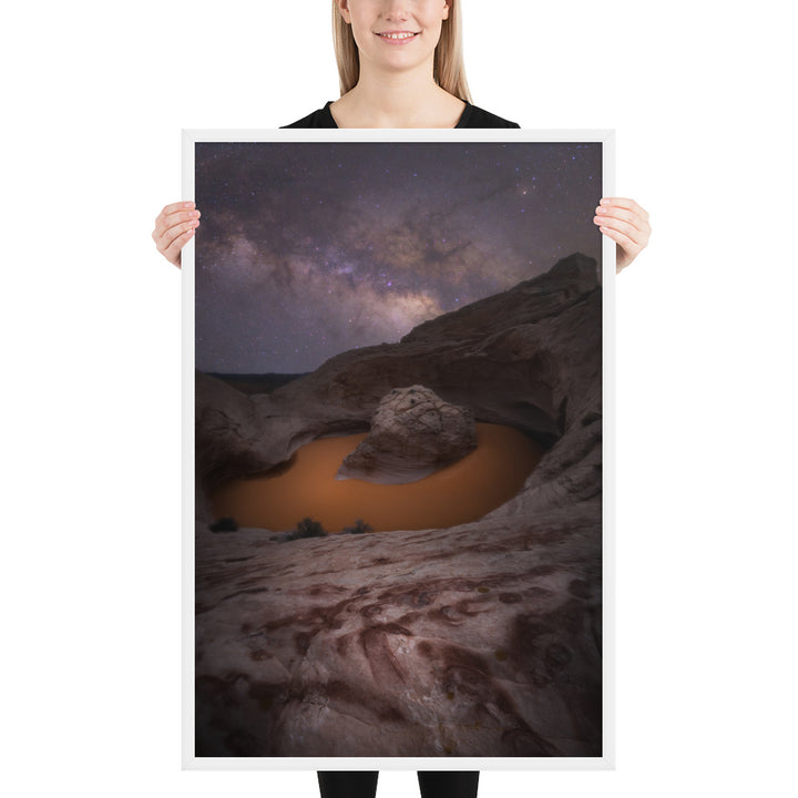 Cosmic Ashtray Night Framed Matte