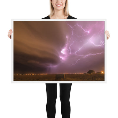 Dust Storm Supercell Framed Matte