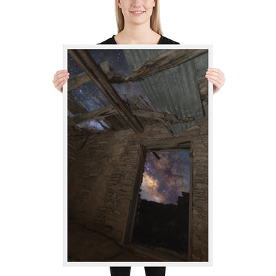 Terlingua Ruins Night Framed Matte
