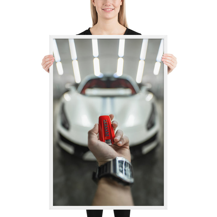 Ferrari 488 Pista Key Framed Matte