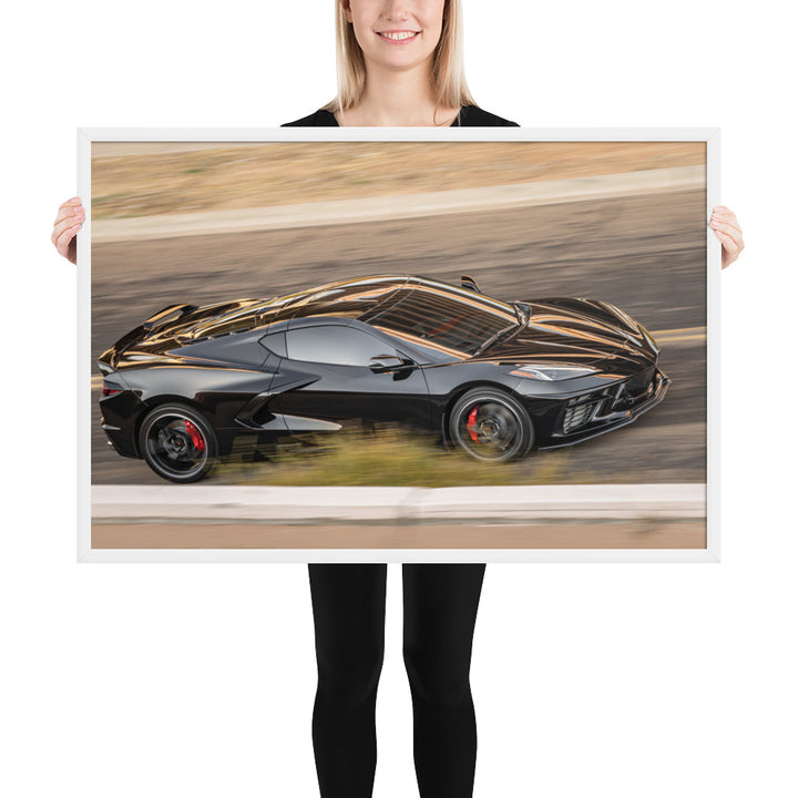 C8 Corvette Race Framed Matte