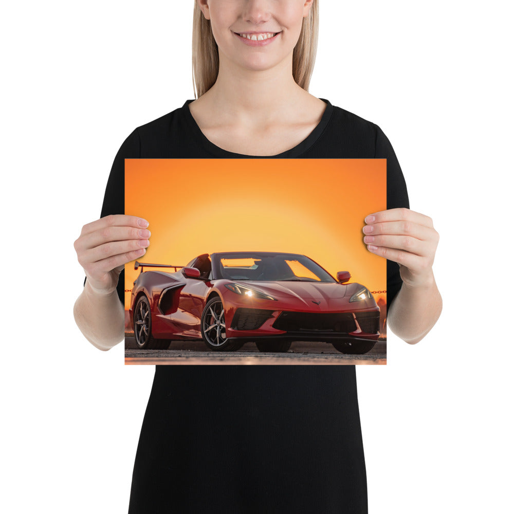 C8 Corvette Sunset Matte