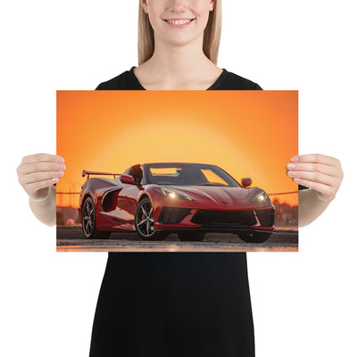 C8 Corvette Sunset Matte