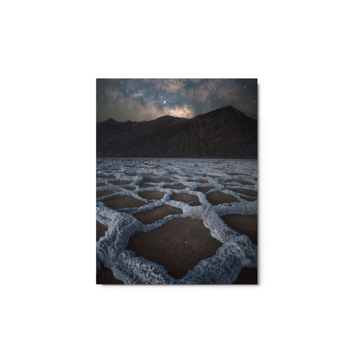 Badwater Basin Nightscape Metal