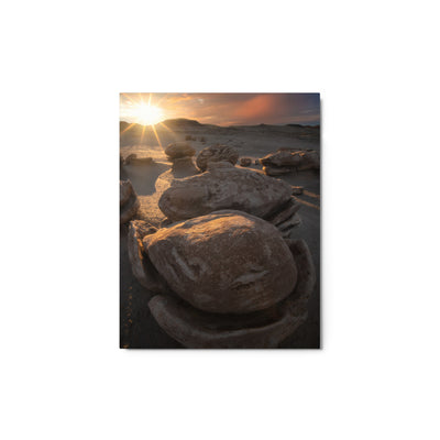 Bisti Cracked Eggs Sunset Metal