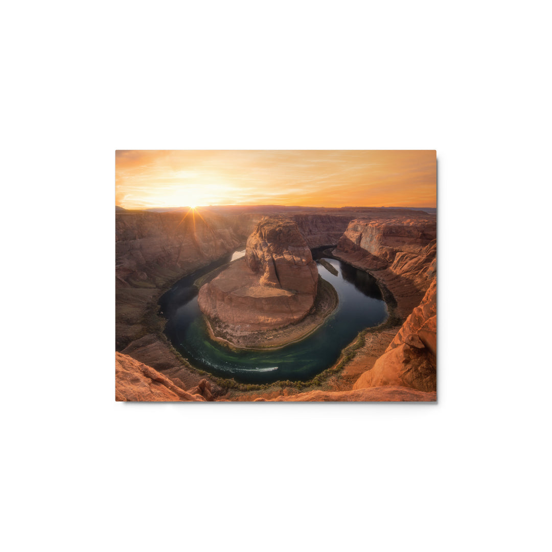 Horseshoe Bend Sunset Metal
