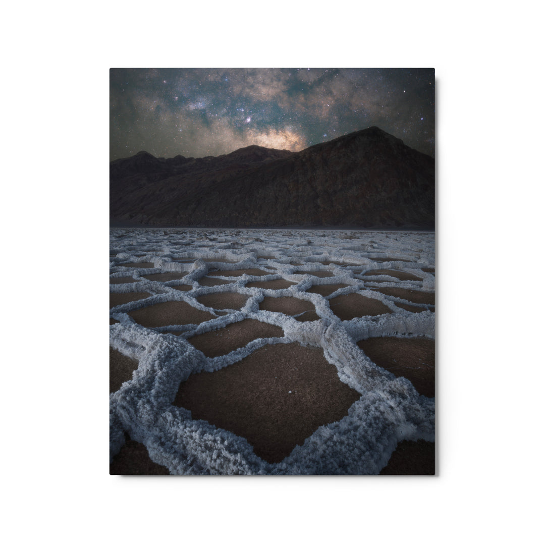Badwater Basin Nightscape Metal
