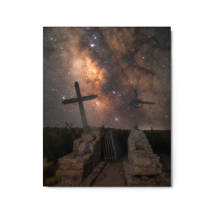 Terlingua Cemetery Milky Way Metal