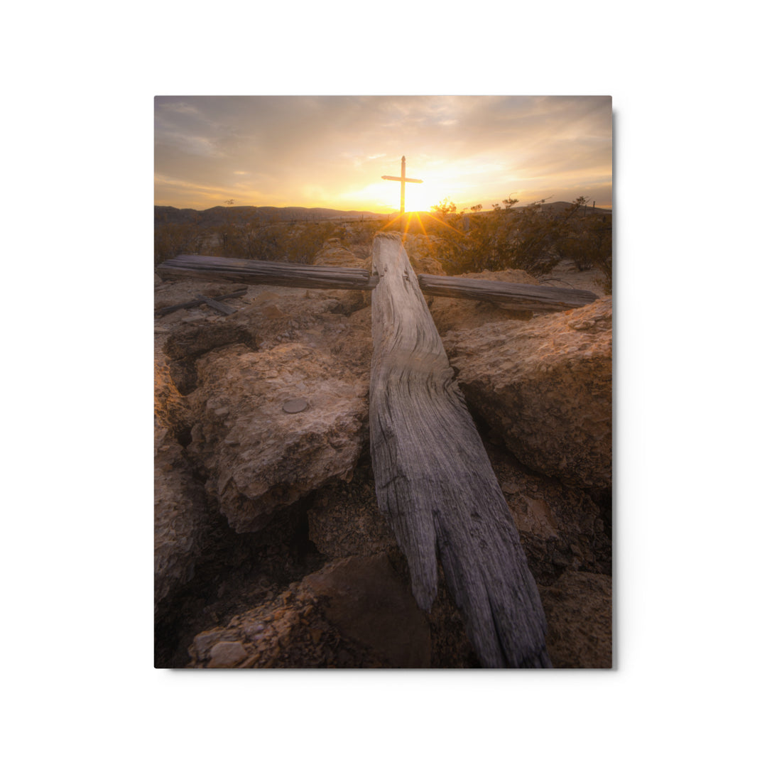 Terlingua Cemetery Sunset Metal