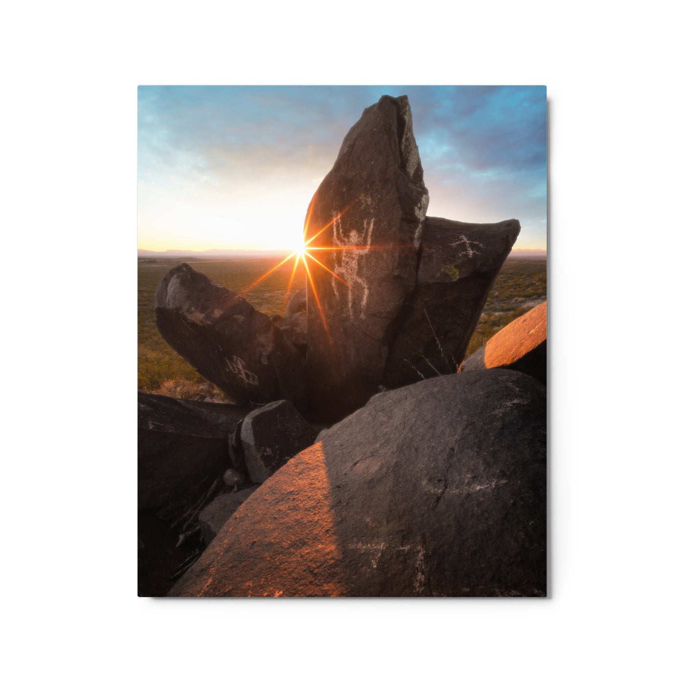 Petroglyphs Sunset Metal