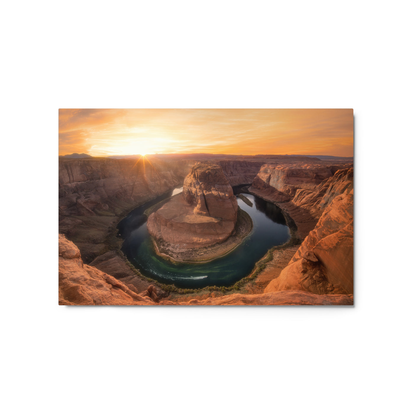 Horseshoe Bend Sunset Metal