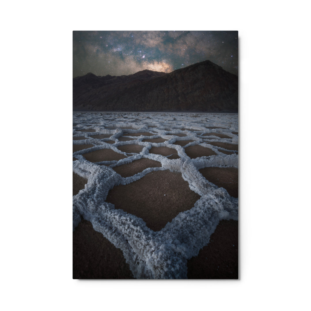 Badwater Basin Nightscape Metal