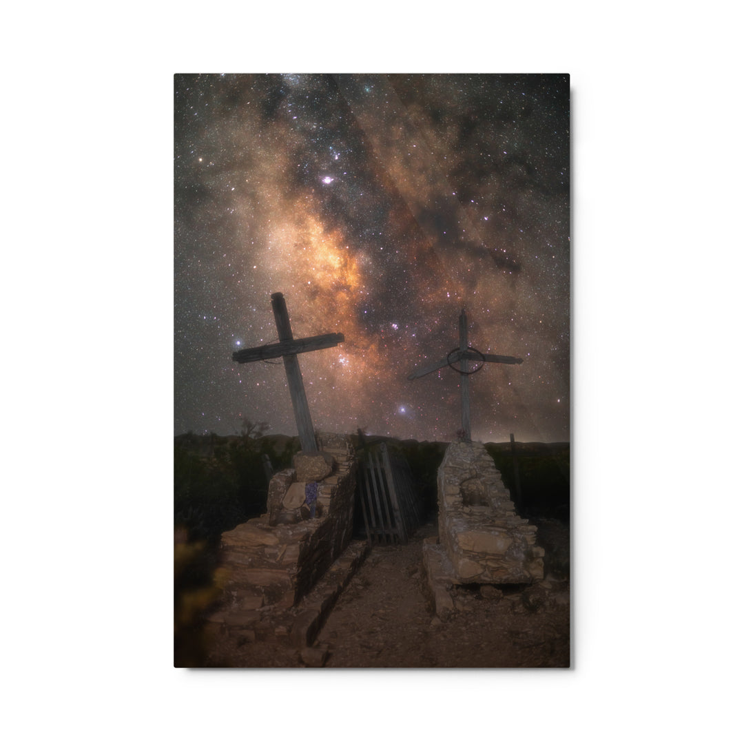 Terlingua Cemetery Milky Way Metal