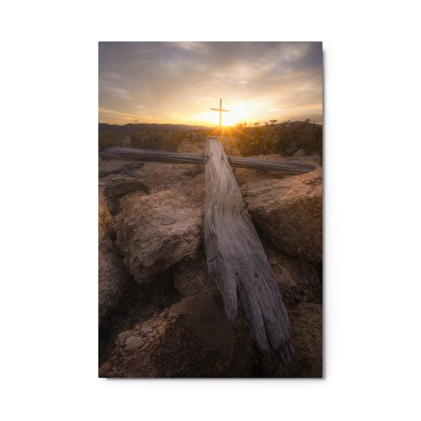 Terlingua Cemetery Sunset Metal