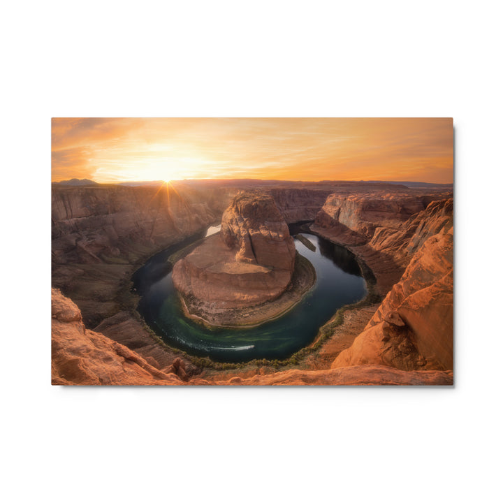 Horseshoe Bend Sunset Metal