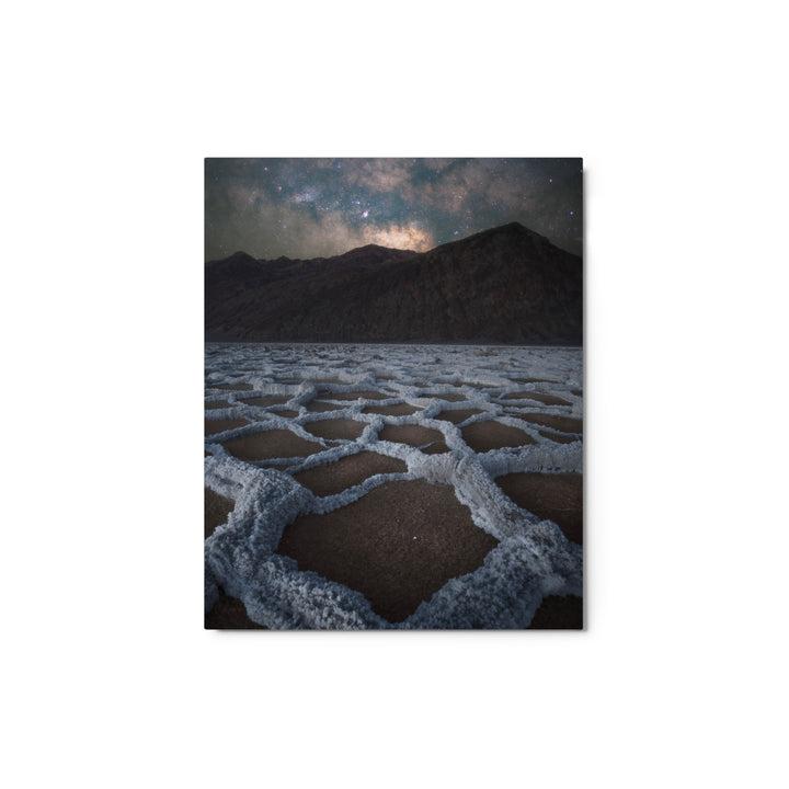 Badwater Basin Nightscape Metal
