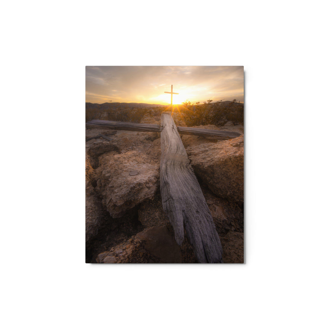 Terlingua Cemetery Sunset Metal