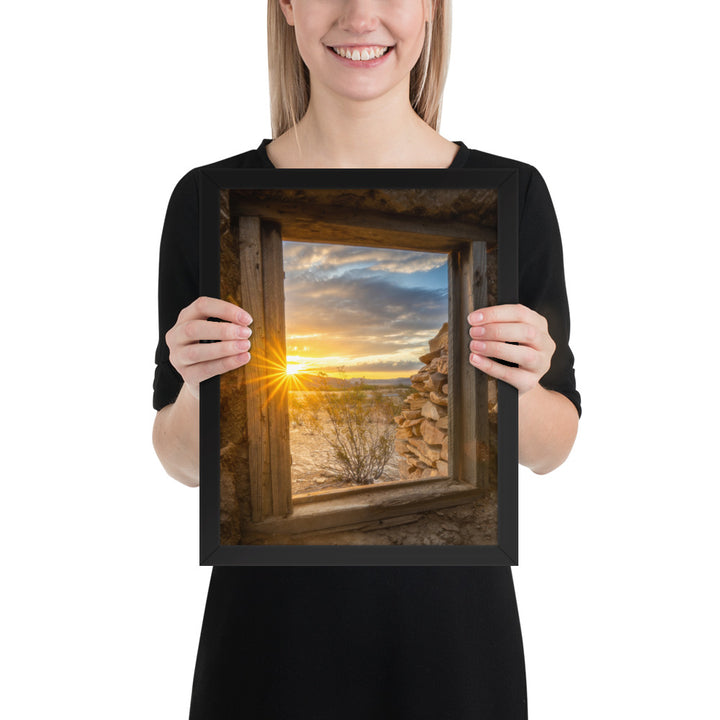 Terlingua Sunrise Framed Luster