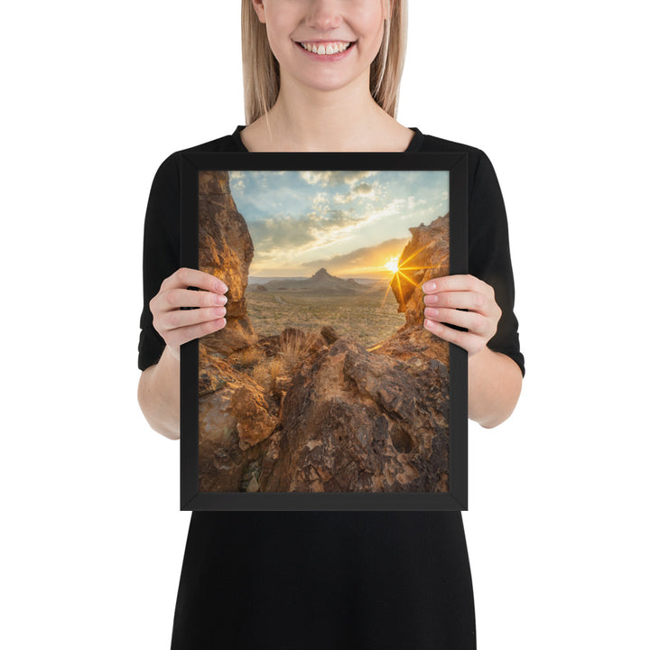 Big Bend Sunset Framed Luster