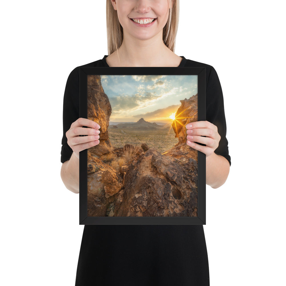 Big Bend Sunset Framed Luster