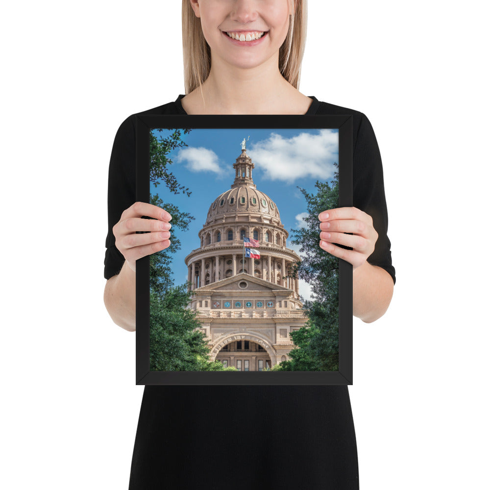 Texas State Capitol Framed Luster