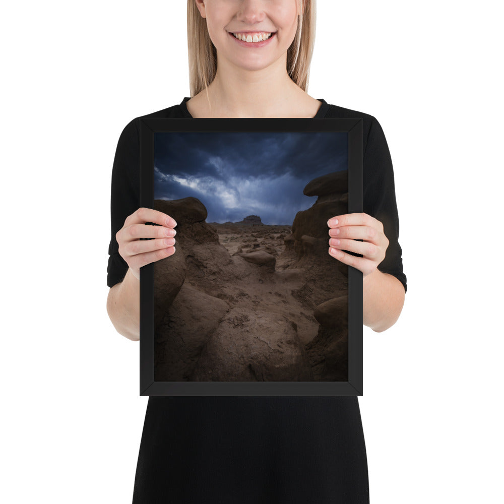 Goblin Valley Storm Framed Luster
