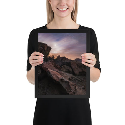 Big Bend Cloudy Twilight Framed Luster