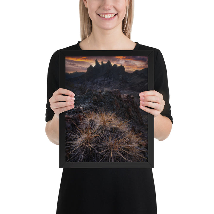 Mule Ears Sunrise Framed Luster