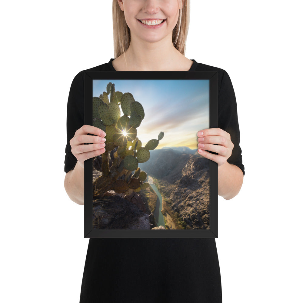 Rio Grande Sunrise Framed Luster