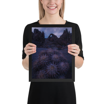 Eye of Alabama Hills Framed Luster