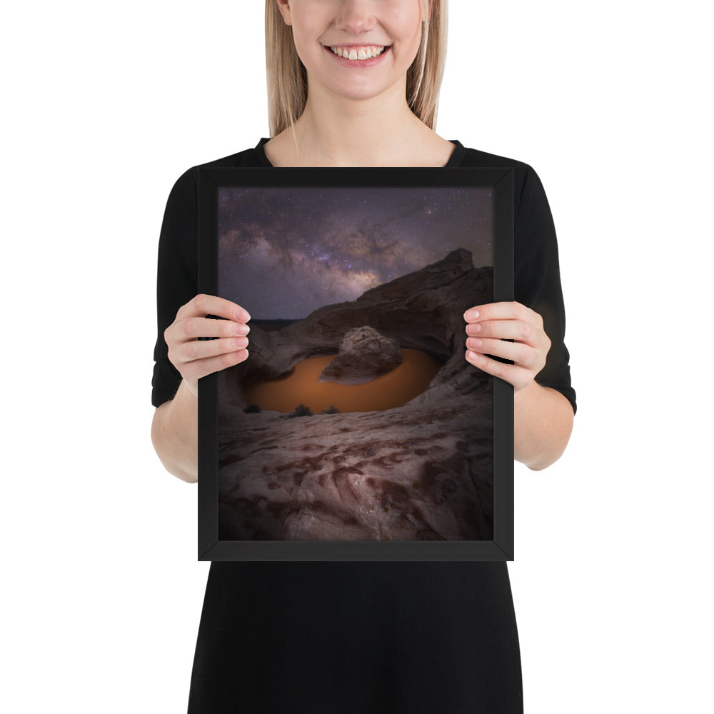 Cosmic Ashtray Night Framed Luster
