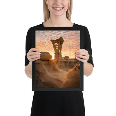 Alien Throne Sunset Framed Luster