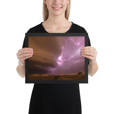 Dust Storm Supercell Framed Luster