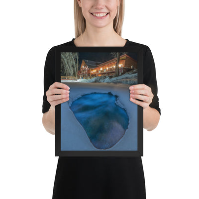 Sipapu Lodge Night Framed Luster