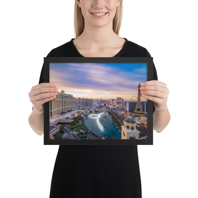 Cosmo Las Vegas Sunset Framed Luster