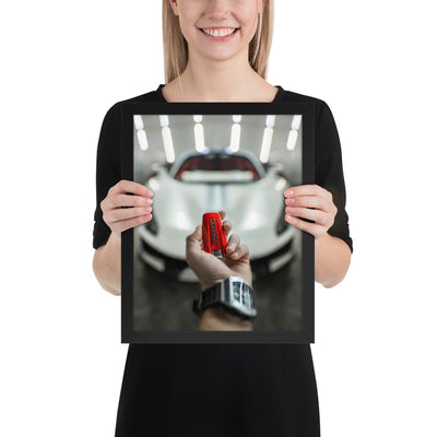 Ferrari 488 Pista Key Framed Luster