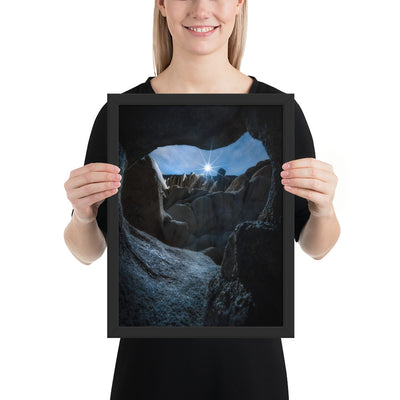 Joshua Tree Cave Framed Luster