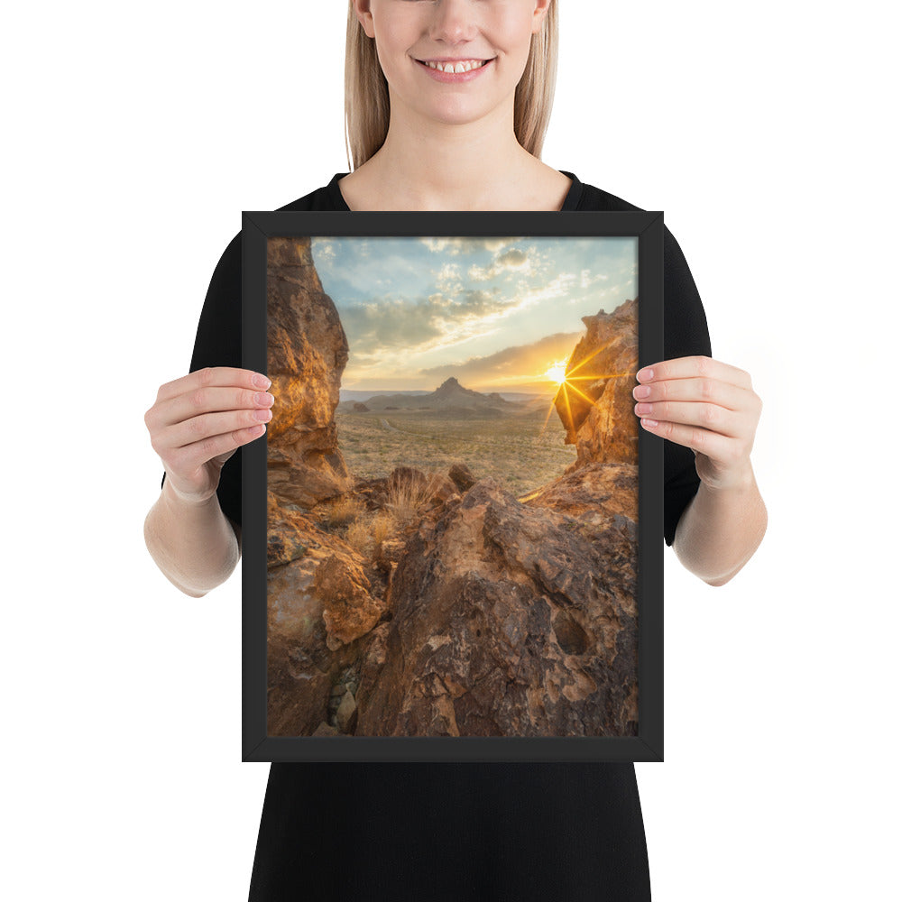 Big Bend Sunset Framed Luster