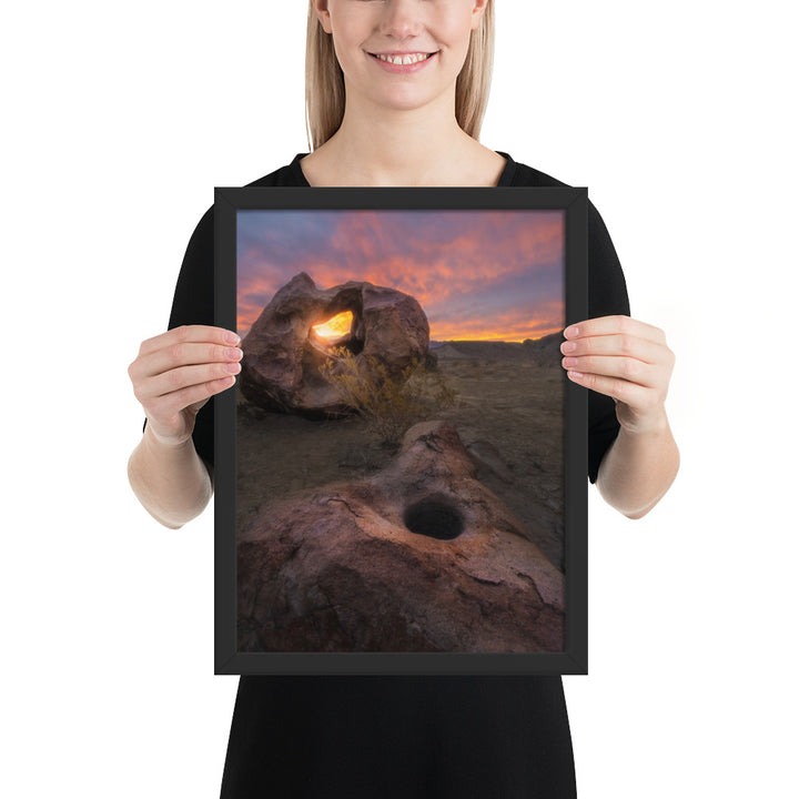 Big Bend Mortar Sunrise Framed Luster