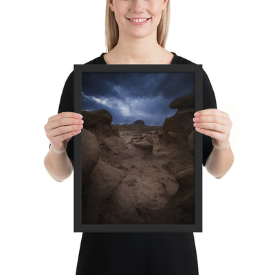Goblin Valley Storm Framed Luster