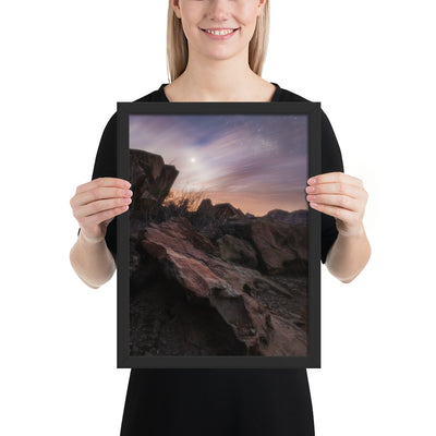 Big Bend Cloudy Twilight Framed Luster