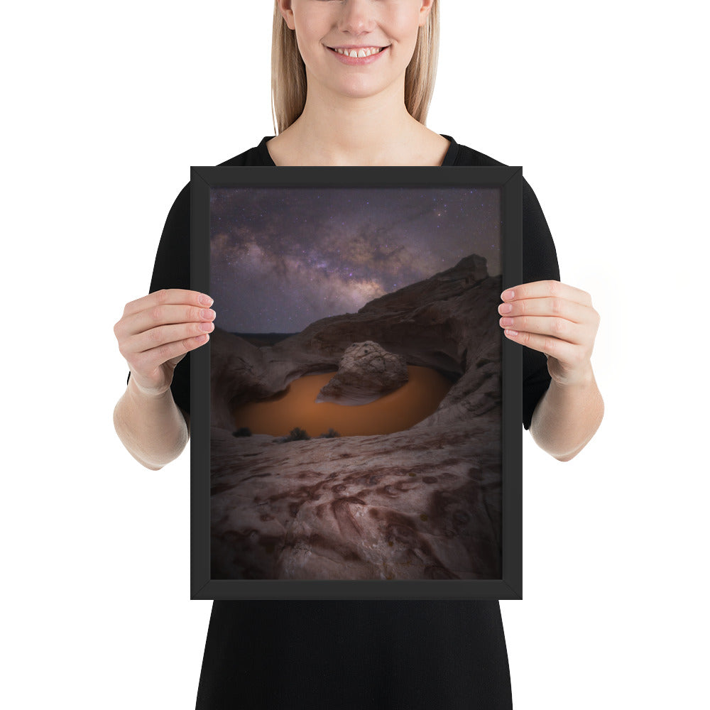 Cosmic Ashtray Night Framed Luster