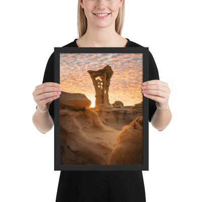 Alien Throne Sunset Framed Luster