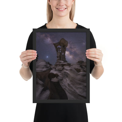 Alien Throne Night Framed Luster