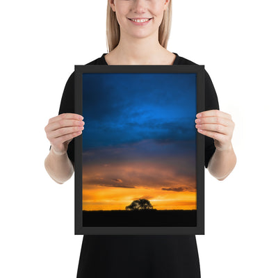 Texas Panhandle Sunset Framed Luster