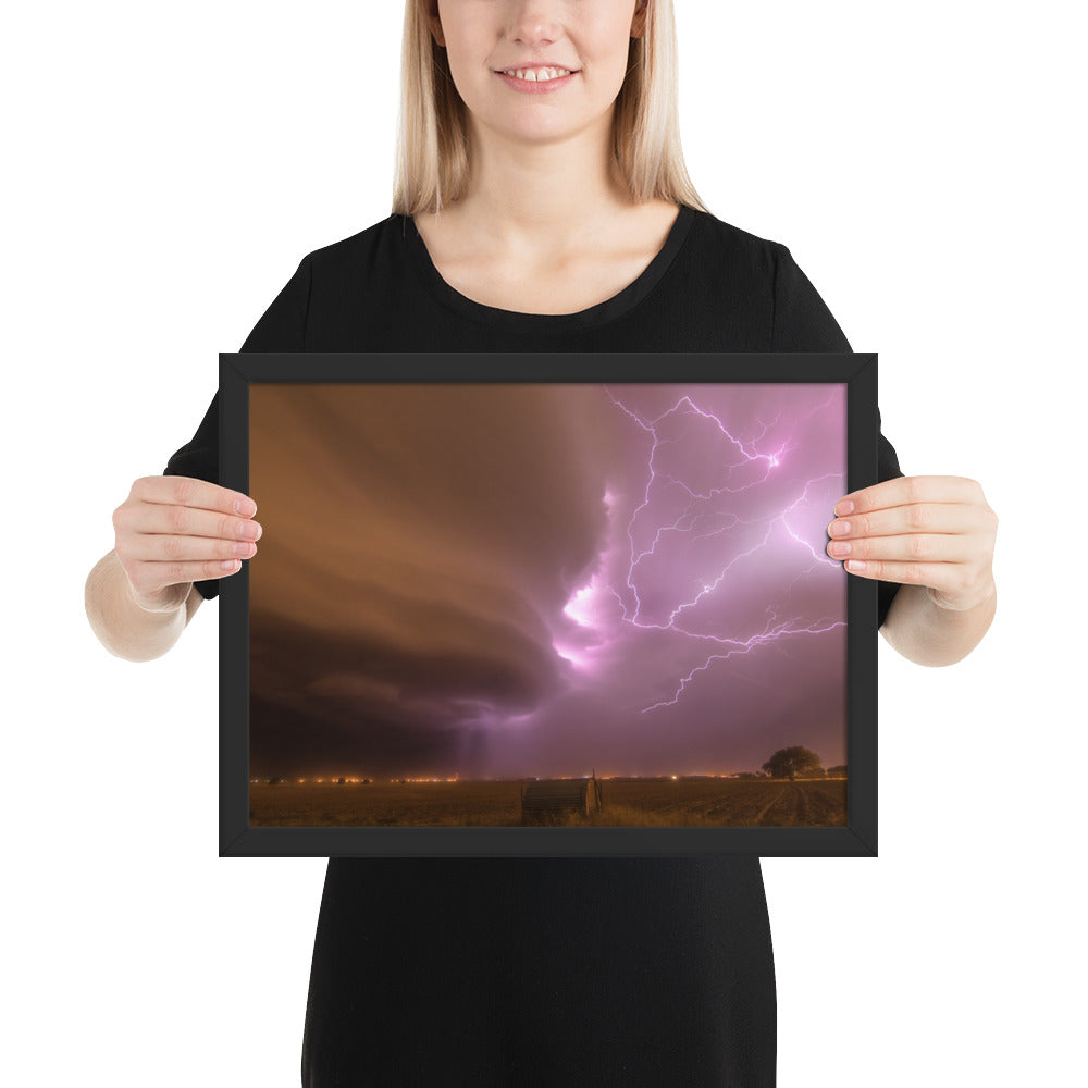 Dust Storm Supercell Framed Luster